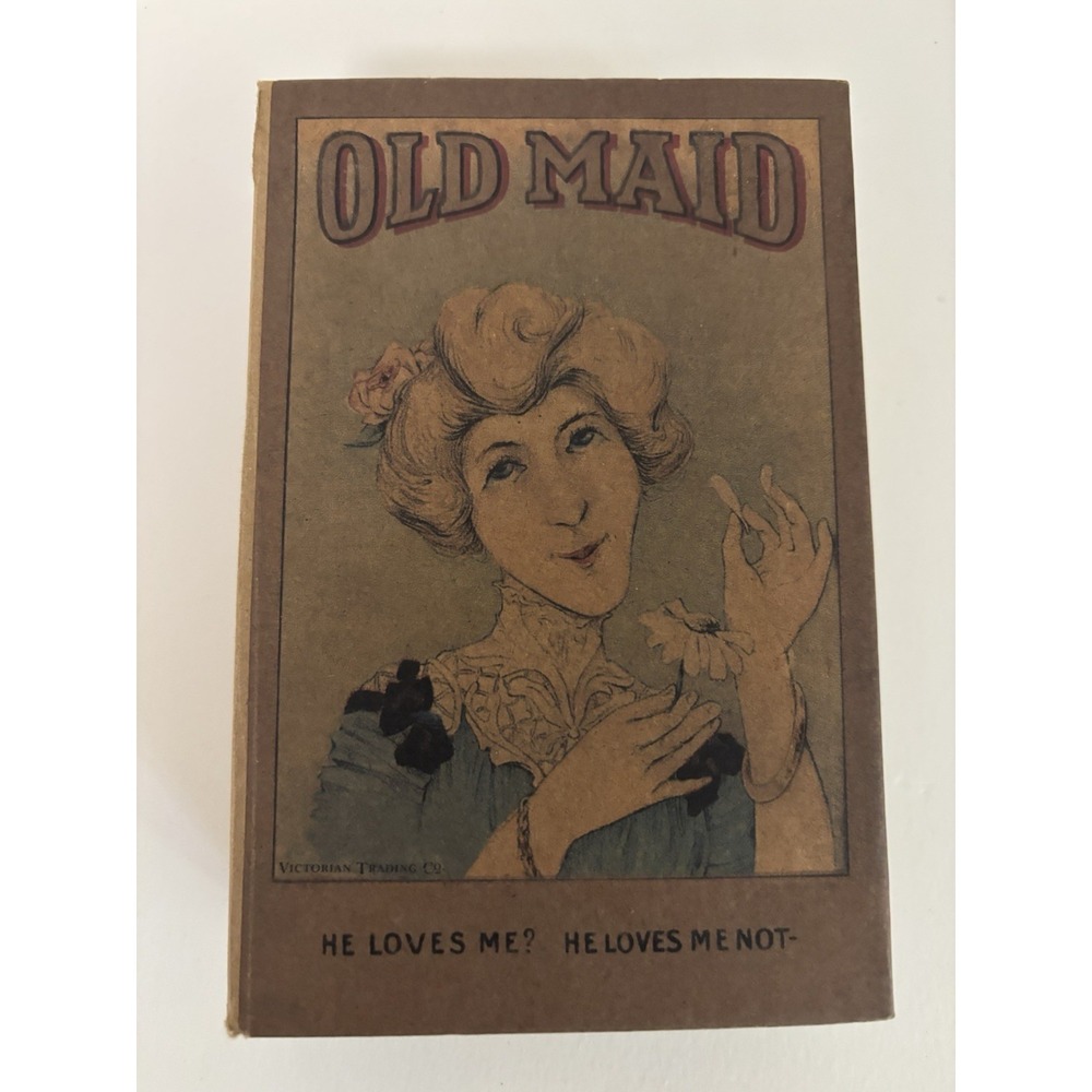 Victorian Trading Company Antique OLD MAID CARD GAME, 3x4" box, 2 Sets